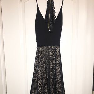 Black and Lace Windsor Dress